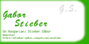 gabor stieber business card